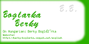 boglarka berky business card